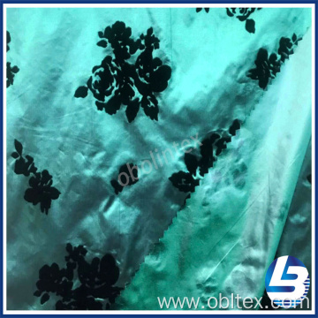 OBL20-2103 Flock Printing Nylon Fabric For Down Coat